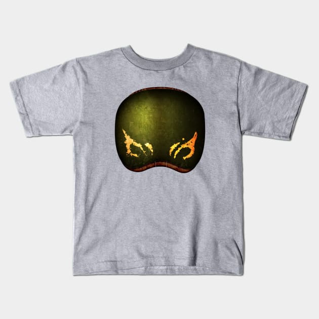 Blind Warrior Monk Kids T-Shirt by DavidWhaleDesigns
